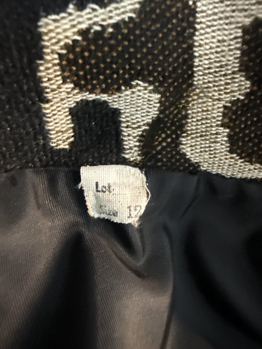 Vintage 1960s Mar-Del by Rice Jacquard Coat Faux Fur Trim A-Line Mod Statement M - Picture 13 of 13